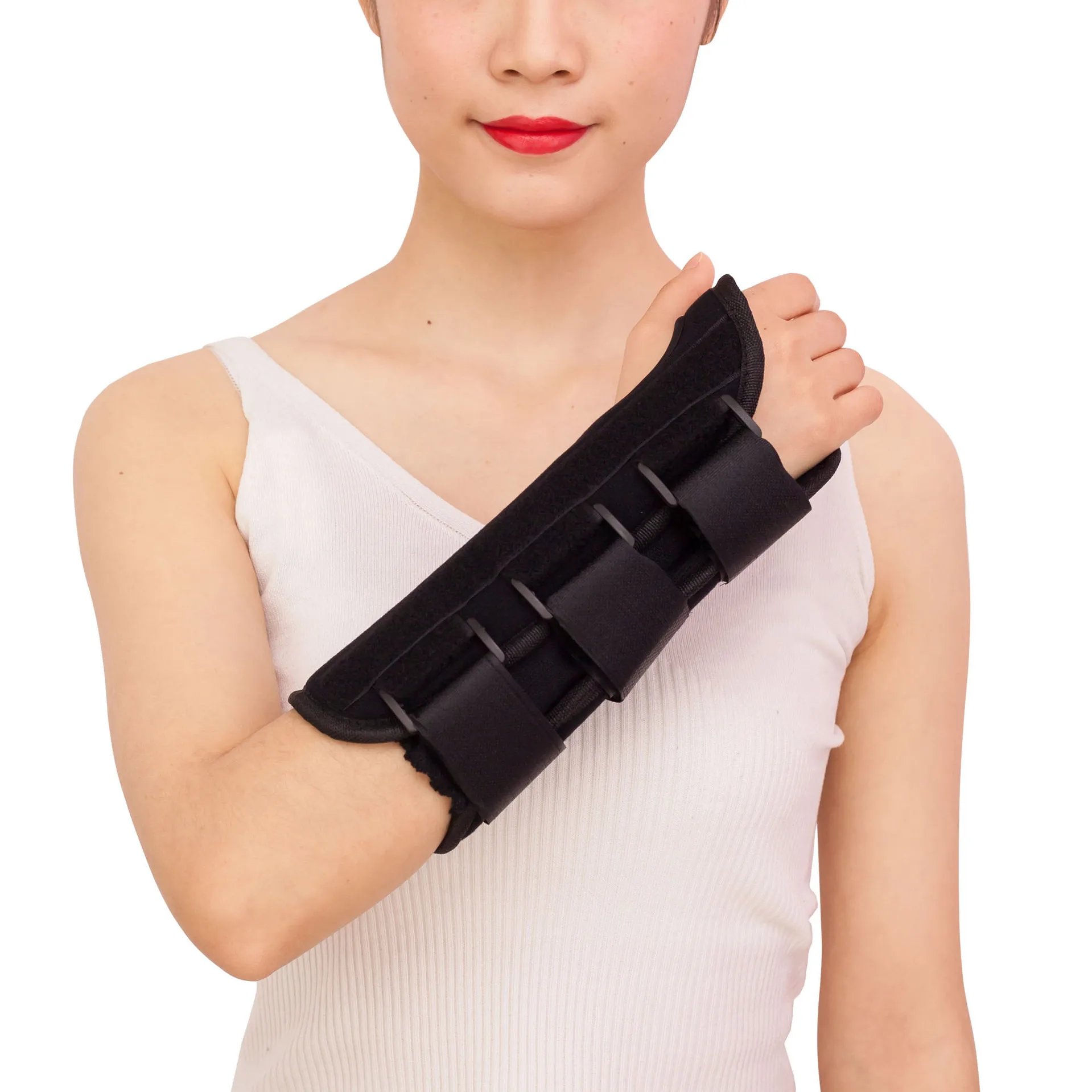 

Steel orthopedic Wrist Protector Guard Wrist Brace for Sprain Prevention Pain Relief, Black