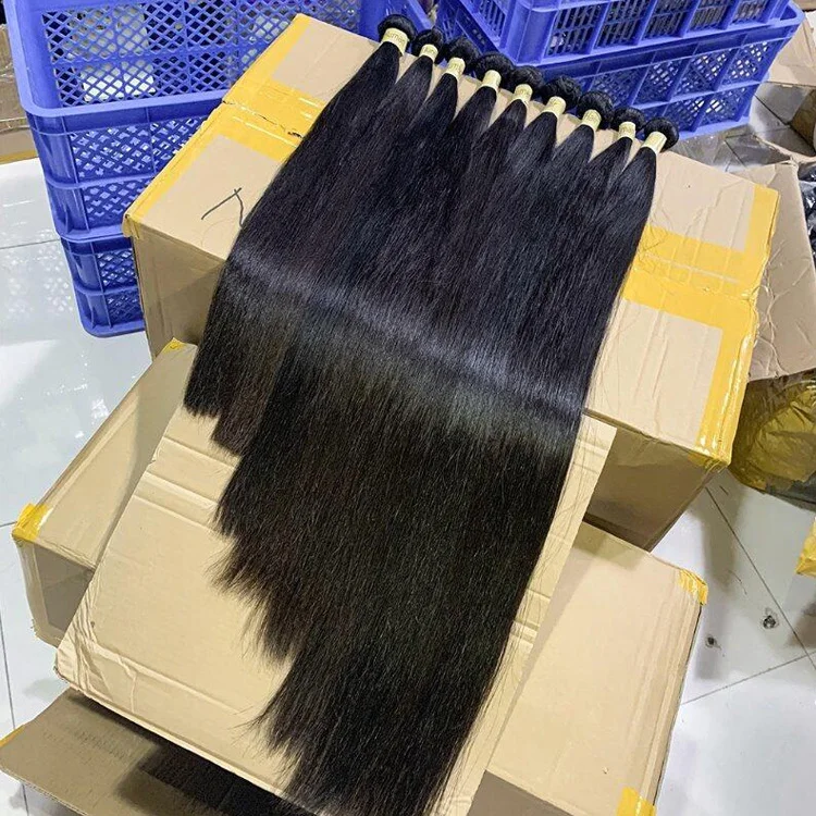 

Free Sample shipping 8A 9A 10A 12A Grade Black Silky Bone Straight Bundle 100% Unprocessed Virgin Human Hair weft bulk Wholesale