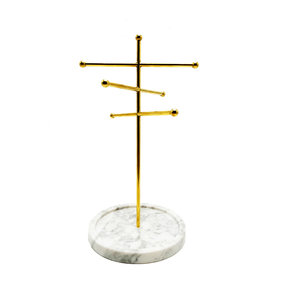 

Jewelry Shop Creativity Design Multi-function Jewelry Display Earring Display Stand, Gold