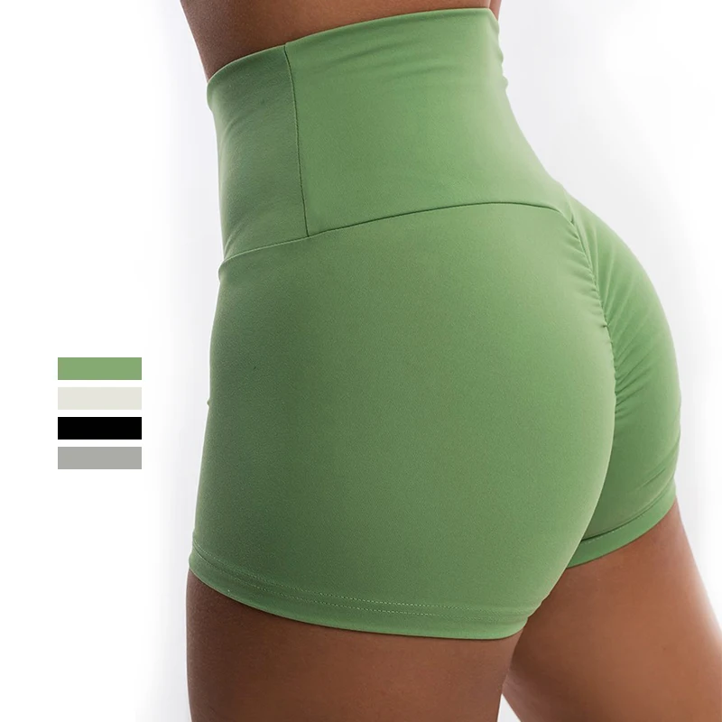 

women Large size high waist butt lifting workout gym wear yoga leggings shorts