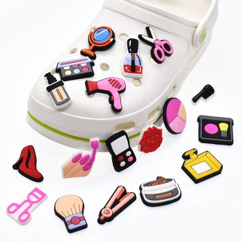 

Factory Direct Sale PVC Charms Rubber Clog Shoe Clip Wristbands Bracelets Charms for Kids, As pictures shown