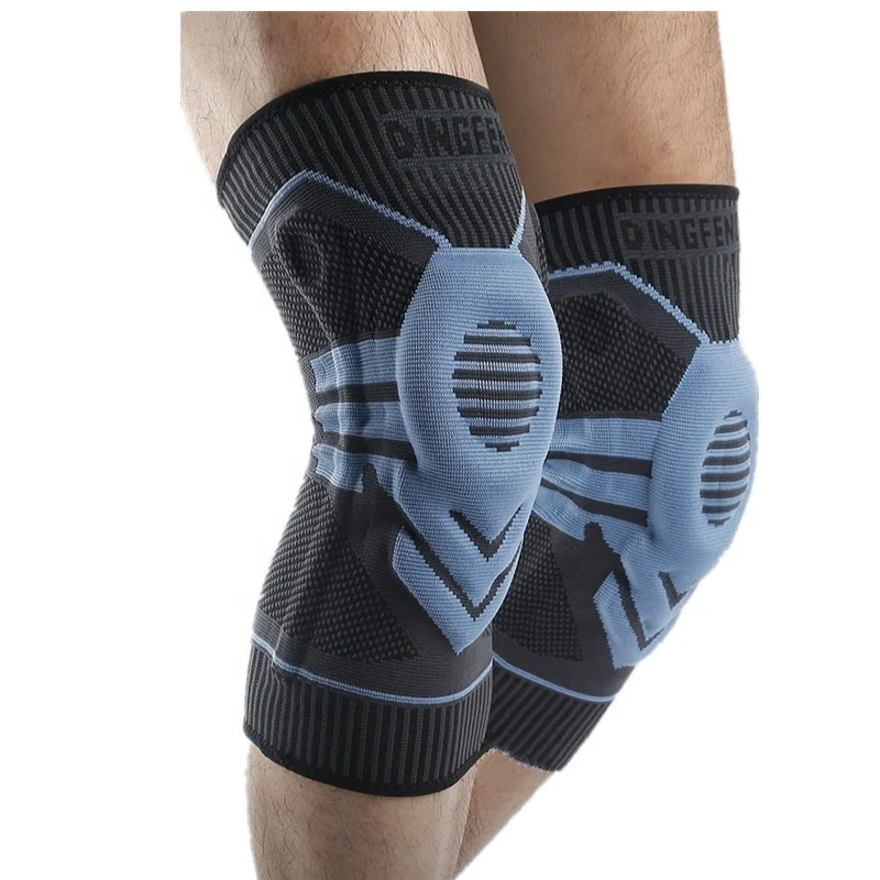 

Customized Adjustable Sports Safety Gears Protective Inserts Knee Pads For Arthritis, Black, blue