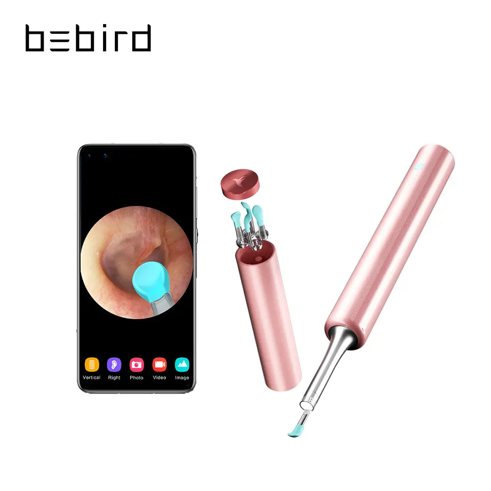 

bebird C3 pro model ear wax remover endoscope microscope digital otoscope camera 1080p fhd, Pink black blue white