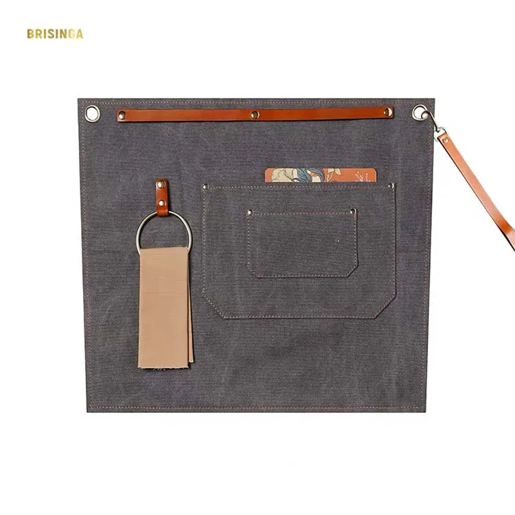 

hot selling hairdresser apron women waist apron half apron with pockets, Custom