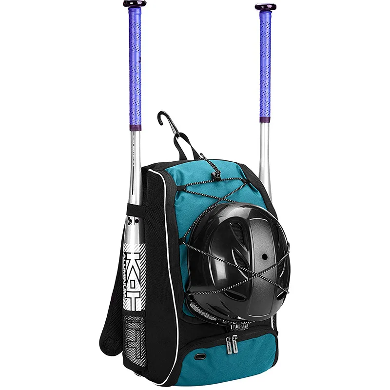

Outdoor Sport Softball Bat Bag with Shoes Compartment, Lightweight Baseball Bag with Fence Hook Hold for Youth, Boys and Adult