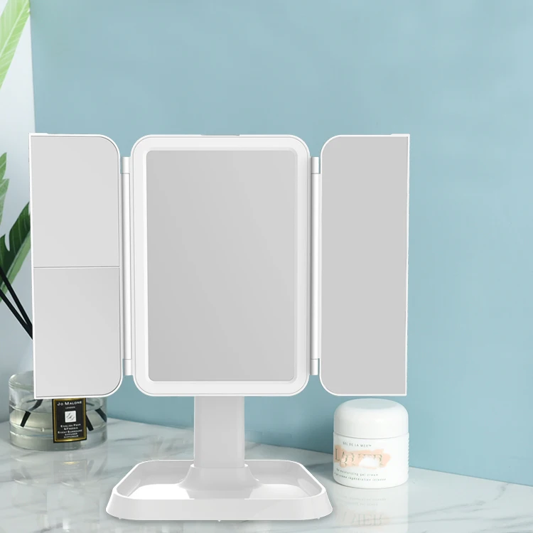 

2021 Wholesale 68 LED light makeup mirror USB power input LED makeup mirror