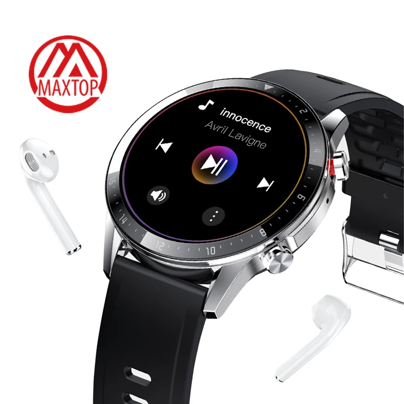 

Maxtop BT Calling Smartwatch Man Wearable Devices Newest Fitness Tracker Sport Online Smart Watch for Android IOS, Customized colors