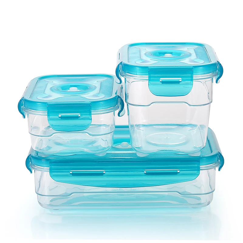 

2021 New Arrival Japanese Tritan Lunch Bento Box Airtight Food Storage Containers With 4 Lock Lids, Customized color