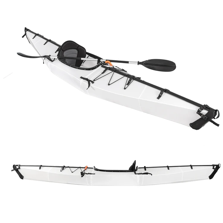 

USA dropshipping Terravent Kayak Factory Cheap Price 13ft Single seat Fishing Foldable Kayak Boat