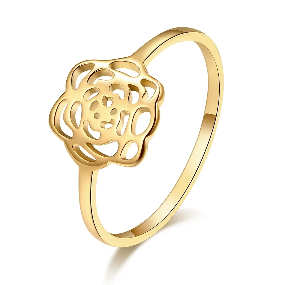 

Rose Wedding Rings Gold Ring Light Valentine's DayFor Women Jewelry