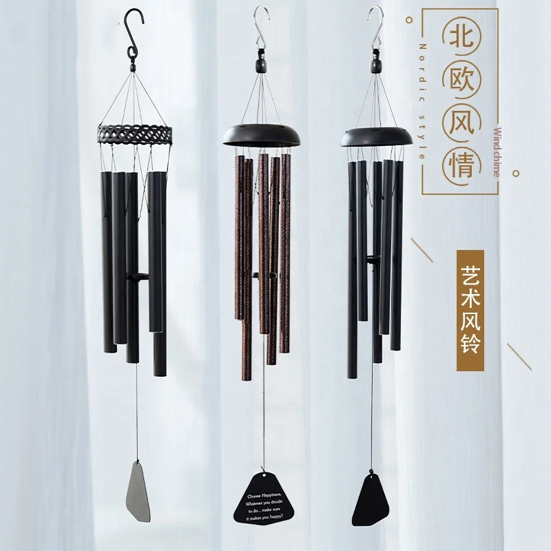 

New metal five-tube aluminum tube wind chime retro garden wind chime ornaments home decorations
