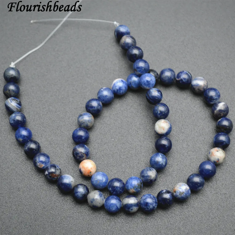 

4mm~12mm Natural Orange Brazil Sodalite Stone Round Strand Loose Beads Wholesale Supplies