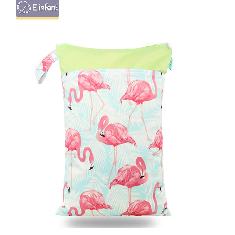 

Elinfant sale waterproof diapers bags 30*40cm washable polyester wet bags reusable mommy bag nappies, Colors