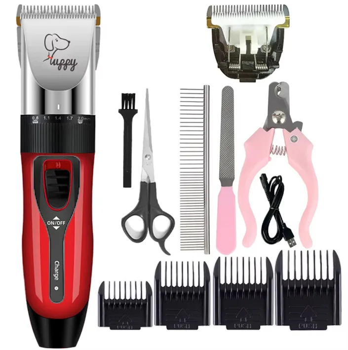 Electronic Pet Grooming Kit Dog Cat Clipper Dog Hair Trimmer Grooming Haircut Rechargeable Professional Dog Electric Shaver