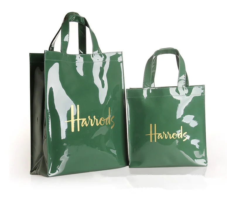 

High Level Custom PVC Tote Shopping Bag With Lining, Customized