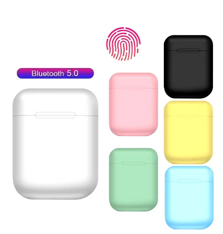 

2021 hot sale Colorful TWS i12 inpods headset Wireless earphones Touch Control Tws inpods 12 earbuds