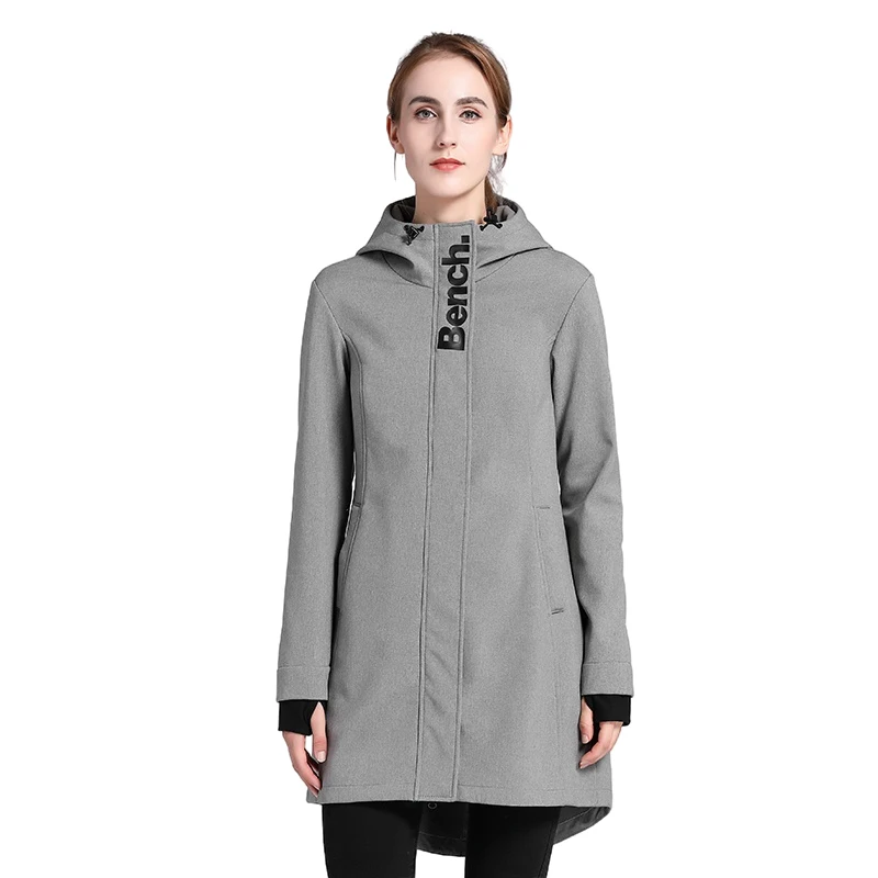 

High stretchable double color womens long sleeve soft shell jackets waterproof with fleece lining coat, Customizable