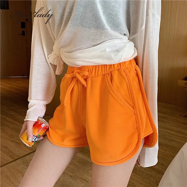 

2021 Hot Sale New Summer Shorts Women Casual Shorts Workout Waistband Skinny Shorts Pant, Customized colors