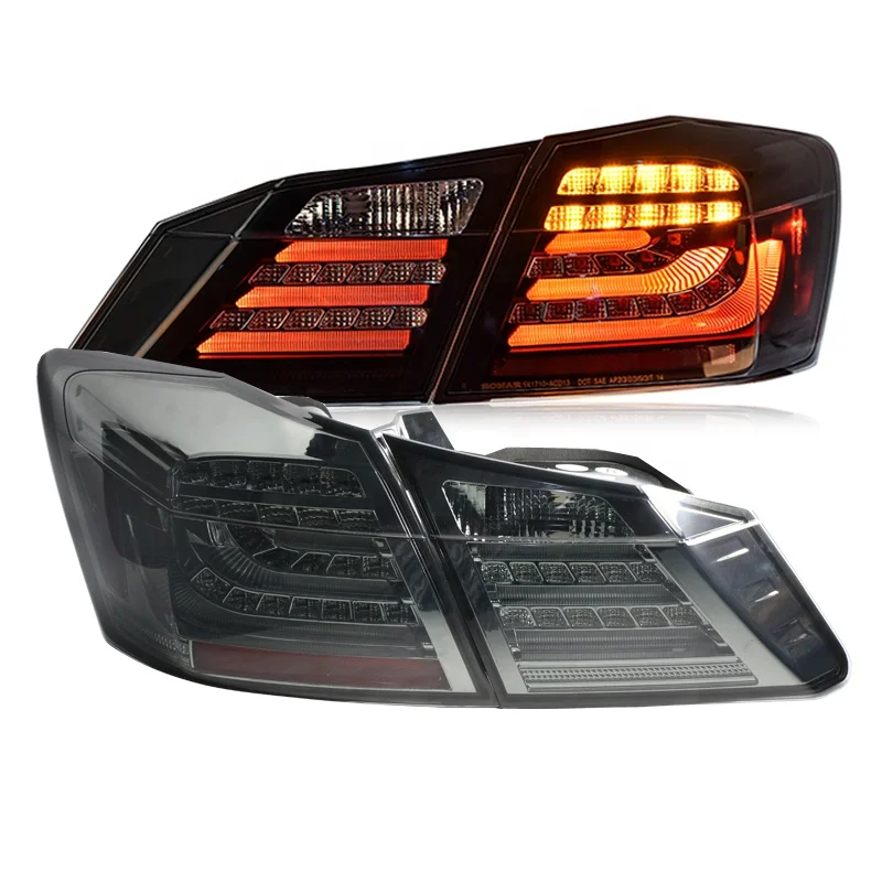 9 Generation LED Strip Tail Light led rear light SMOKE For Accord G9 2013-2015 for Honda SN