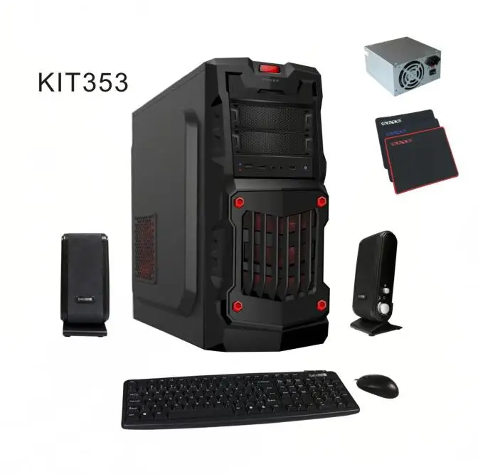 

SATE(KIT 353)OEM Computer Combo Set 2020 HOT NEW factory price OEM computer CASE 5-1 COMBO KIT Barebones five in one combo, Black