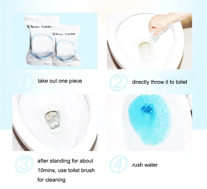 
New Toilet Bowl Cleaning Effervescent Tablet Wash Toilet Cleaner Washing Tablet 