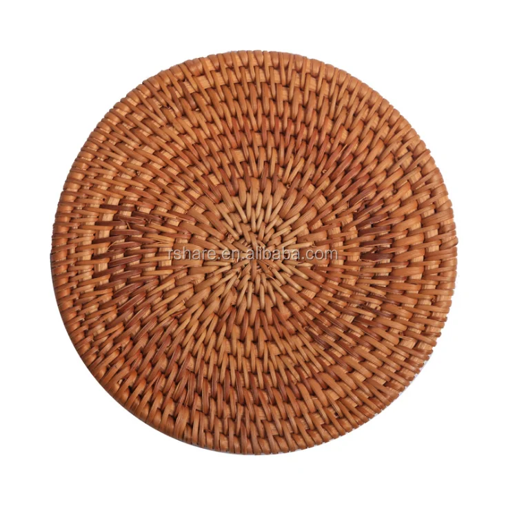 

Real rattan hand work Plate coaster in different size for restaurant, home, High quality weave rattan mats, Natural rattan color