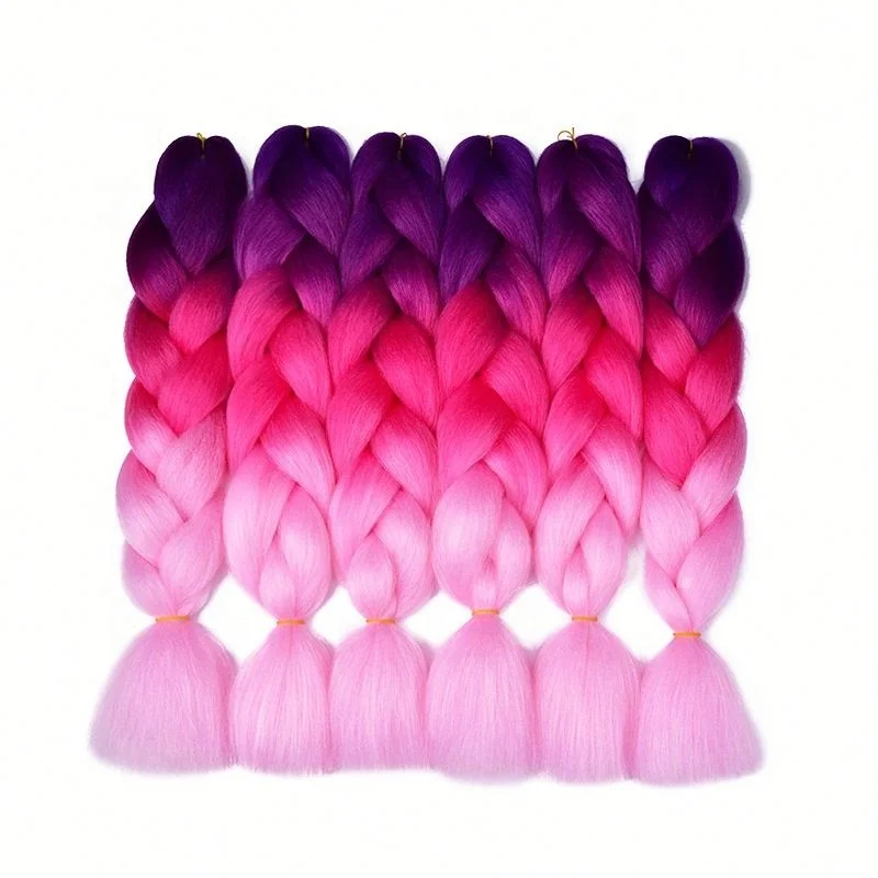 

New Arrival Color Gradient Braiding Hair Long Braid For African Extension Braids, Pic showed