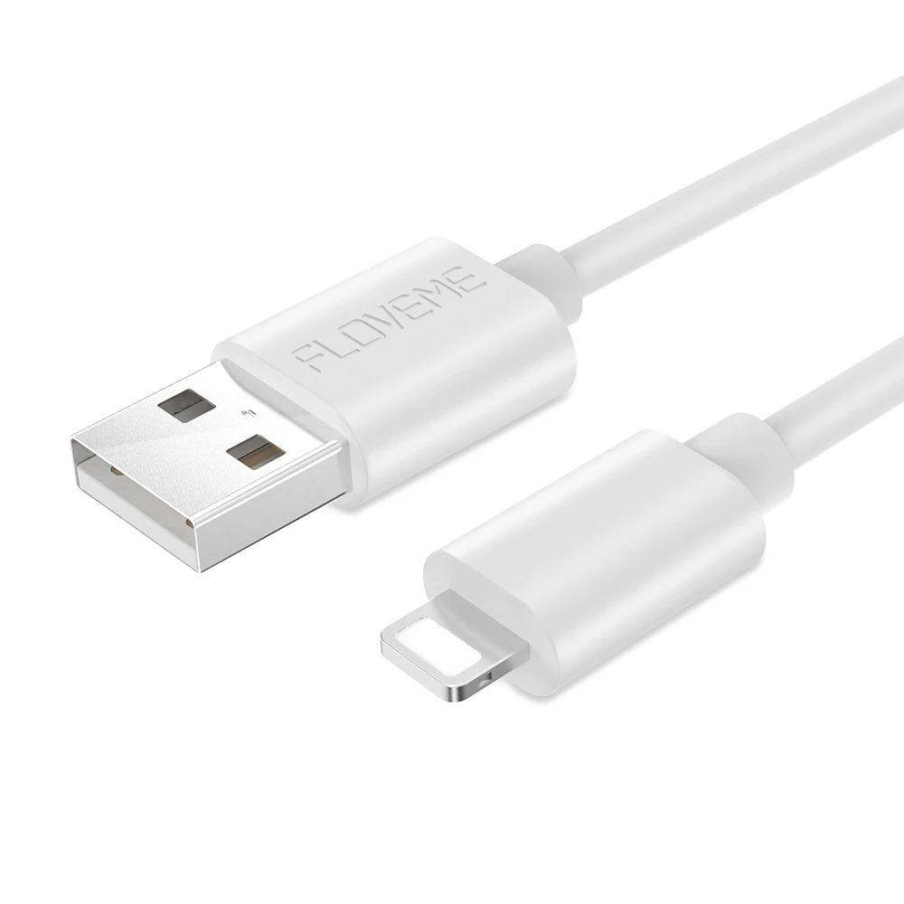 

Free Shipping 1 Sample OK FLOVEME 0.3m 5V 2A USB Charger Cable for iPhone, White