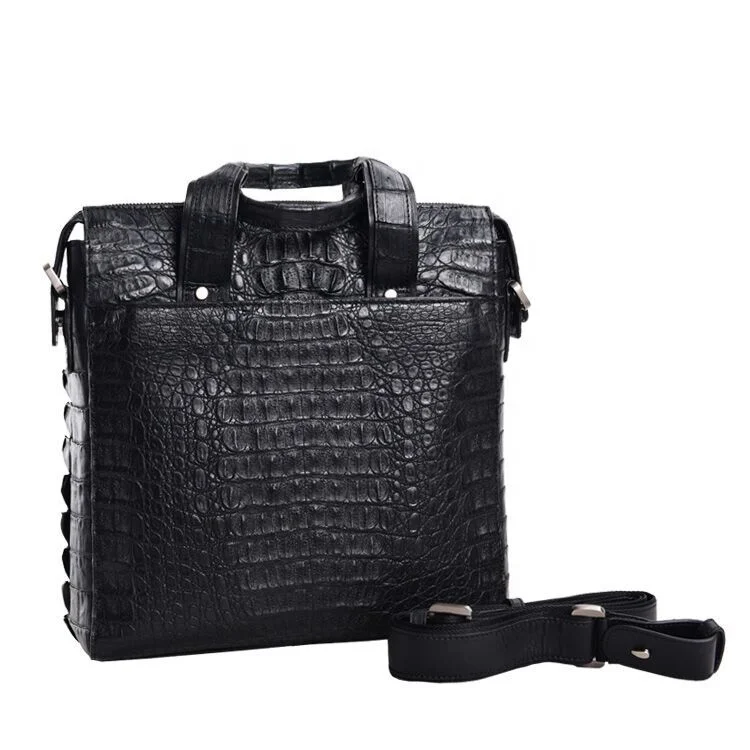 

Handmade men crocodile messenger bag men cross body handbags satchels exotic leather business bags for sale, Black and more colors for choice