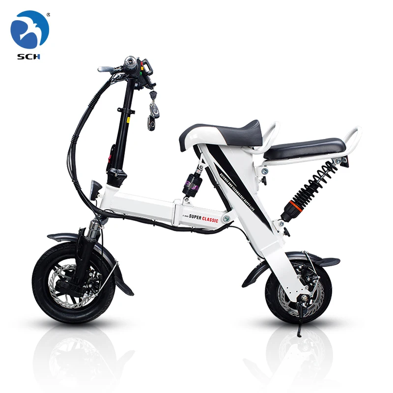 

Double seat Ebike 2 Wheel Mini Folding E-Bike Portable Folding Electric Bike Bicycle electric bicycle(old) 130