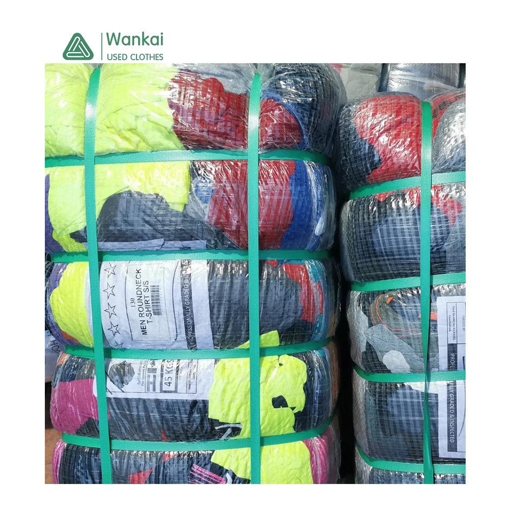 

Wankai Apparel Manufacture Second Hand Clothing Mixed Bales, a grade Used Tshirt, Mixed color