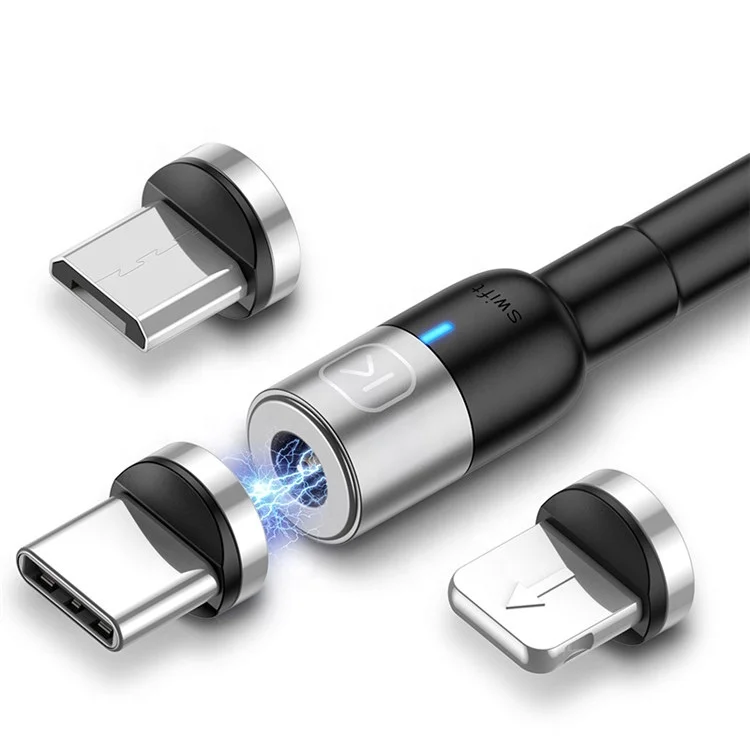 KUULAA 1m 2m 3m Micro type C Cable Fast Charging Braided Usb Strong Cable Magnet Charger