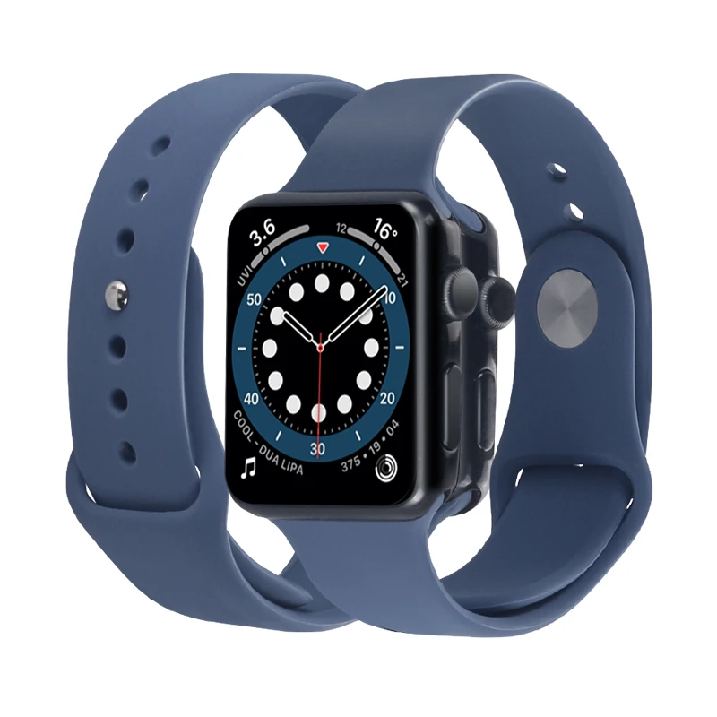 

Accessories 38Mm 40Mm 41Mm Replacement Part Smart Silicone Luxury For Apple Watch Band 4 5 6 7 Gen Strap 2022