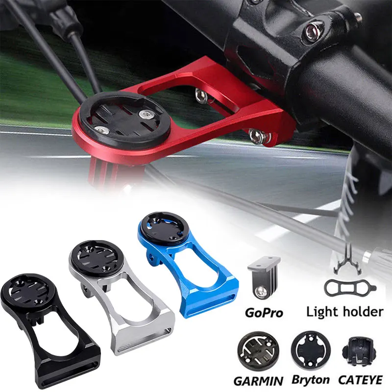 

Bicycle Computer Camera Mount Holder Out front bike Mount From Bike Mount Accessories For IGPSPORT Garmin Bryton GoPro/Cateye, Black, silver, red, blue