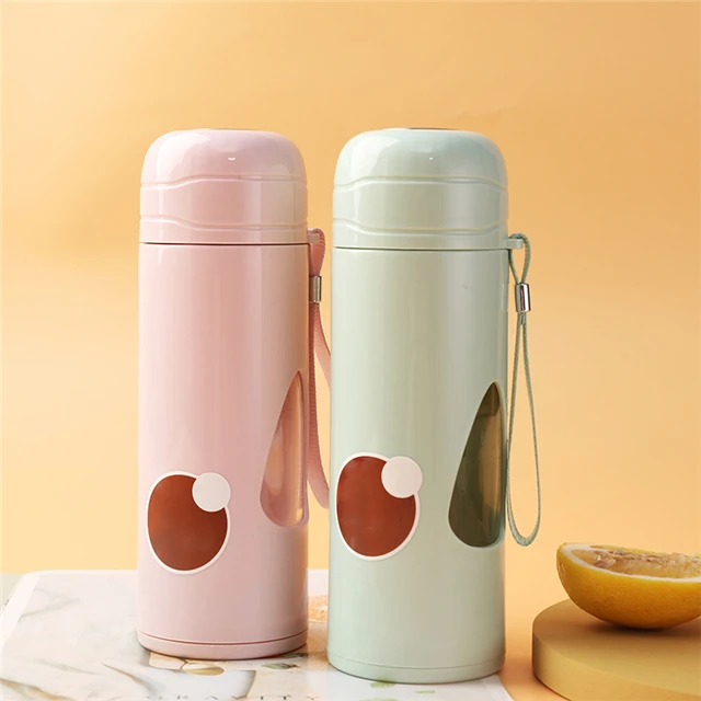 

Plastic Glass Water Bottle lid portable Sealed Thermo Insulated Travel Mug Tumbler Water Bottle, Multiple colors