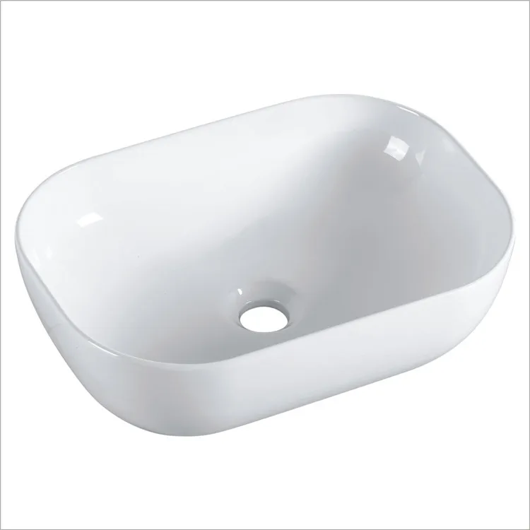 Top quality ceramic graphic design apartment office building counter top basin