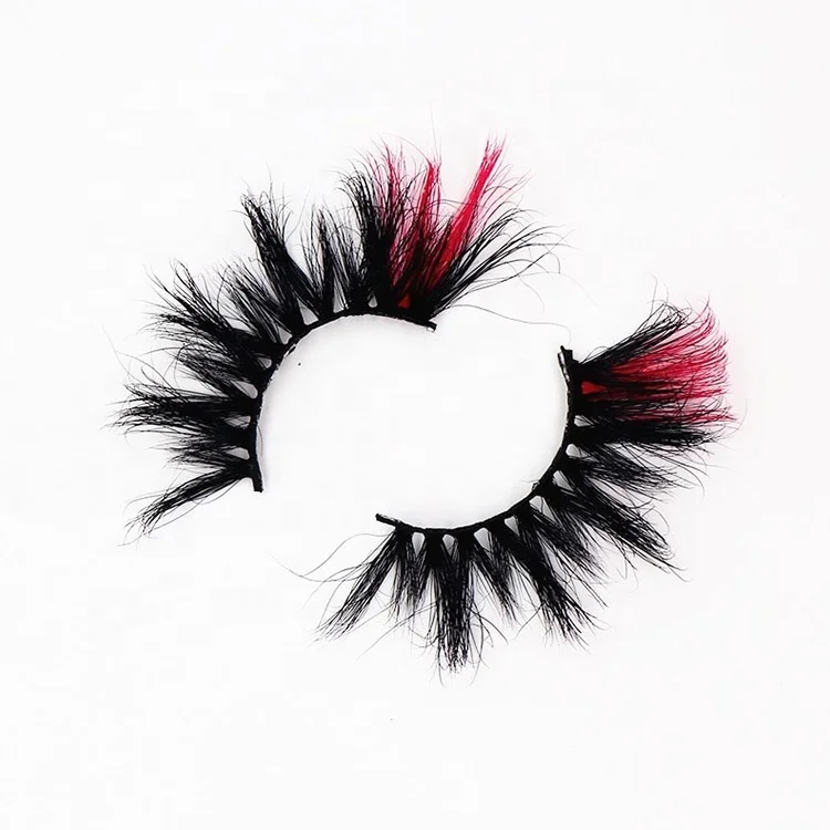 

Wholesale real 5d 3d mink eyelashes high quality 30mm 25mm Colored mink eyelash vendor eye lashesh vendor lashese with case, Colorful