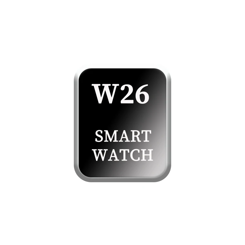 

Best Sell New Design Full Touch Call Heart Rate Monitoring Smart Bracelet W26 with 1.75 HD Screen, Black, silver