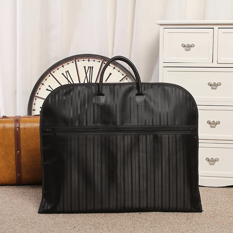 

Wholesale foldable high quality business zipper fashion travel duffel garment bag