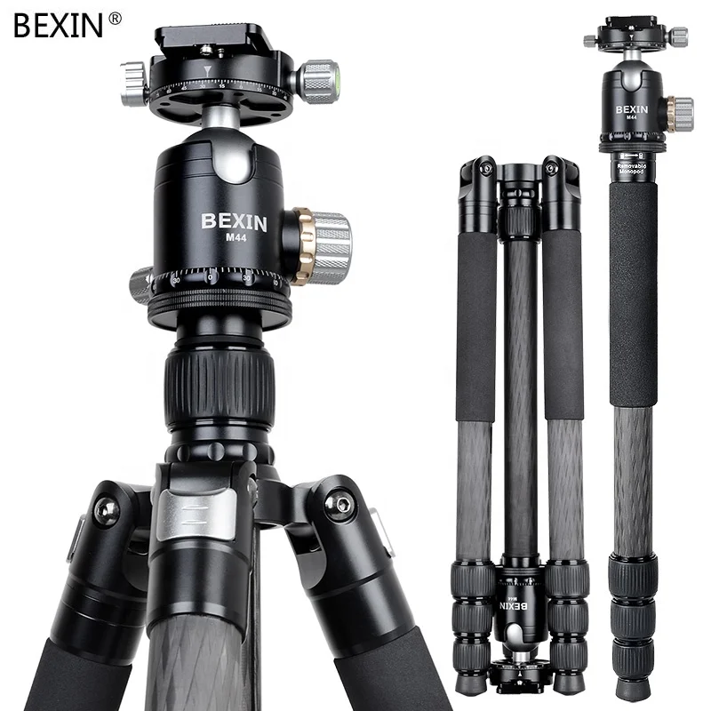 

BEXIN hight quality carbon fiber 720 degree panoramic video dslr camera photography trypod stand ball head Tripod for camera