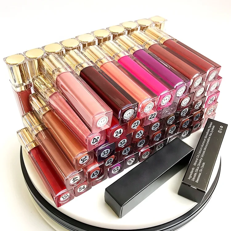 

Brown color lipgloss makeup lipstick matte wholesale nude lipgloss