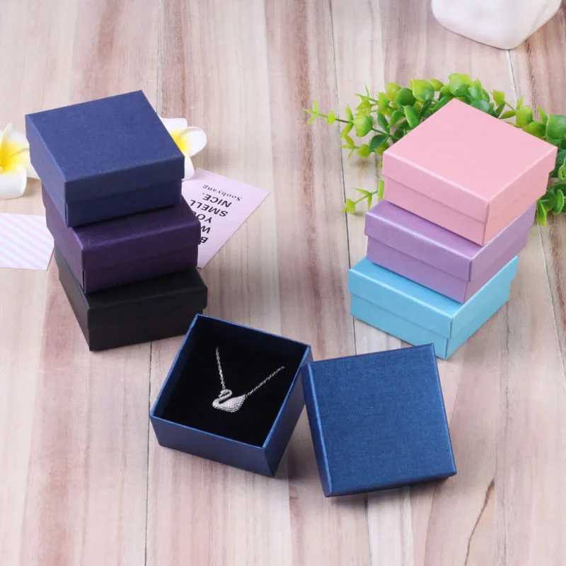 

Custom Logo Size Rings /Earrings /Necklaces /Pendants Jewelry Paper Packaging Box Luxury Cheaper Gift Jewellery Box, Customized