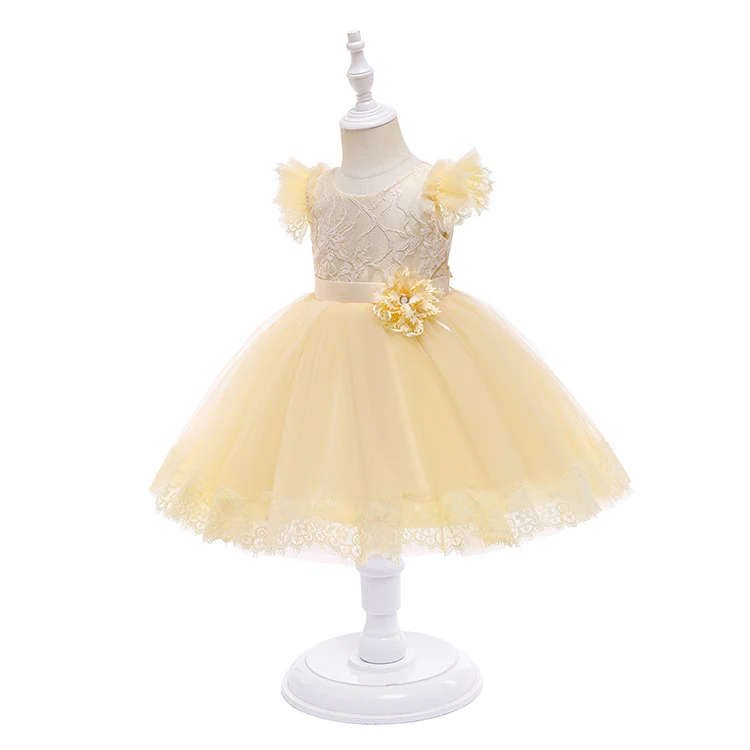 

Best price Children dress princess dress puff sleeve beaded dress, White/pink/ peach/green/red