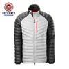 Fake Down Feather Filling Material Men Padding Jacket with Removable Zipper Hood