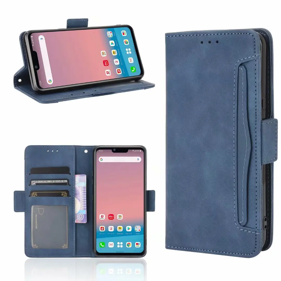 

Multi Card Slot Cattle Stripe Wallet Leather Case For LG Style 3 L-41A, As pictures