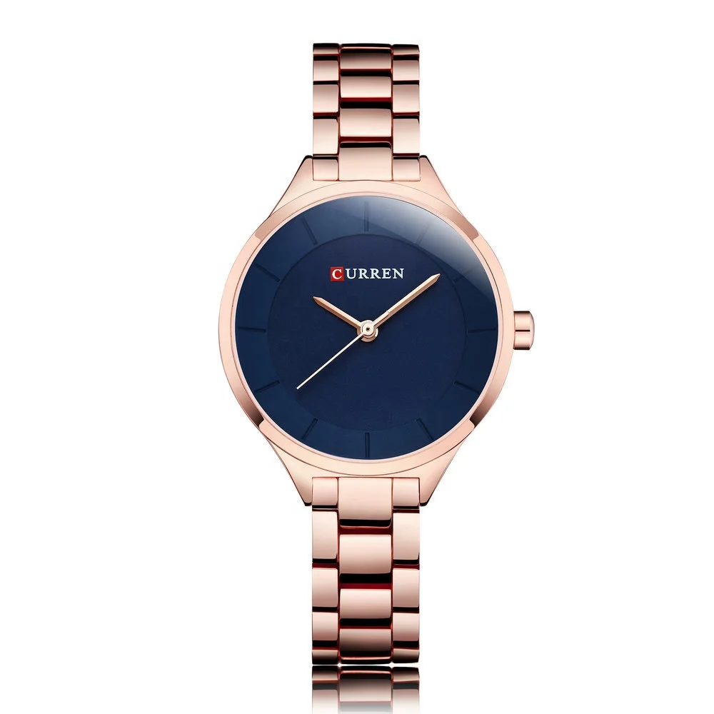 

Curren 9015 Minimalist Stainless Steel Band Rose Gold Quartz Ladies Watch Curren Watches Women Female Relogio Curren