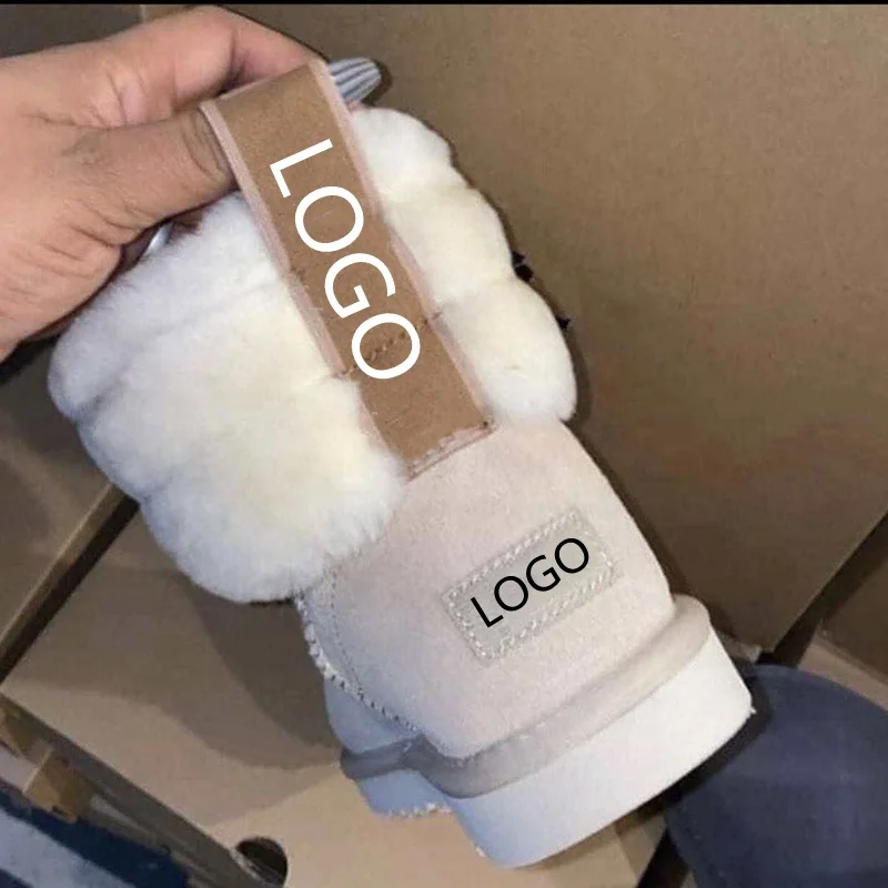 

2021 Wholesale Custom Fashion Sheepskin Kids Women Wool Designer Winter uggh Boots For Women With Fur, As pictures show or customized