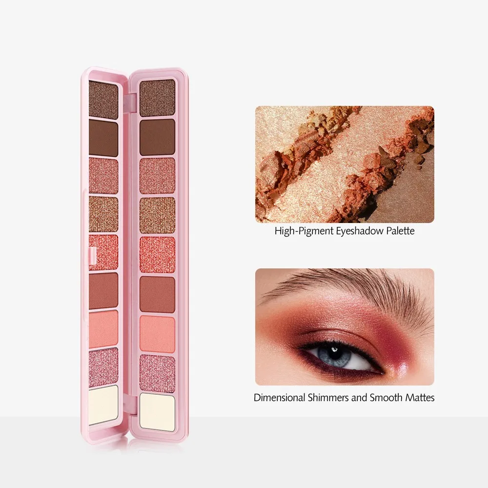 

KIMUSE 9 Colors Eyeshadow Palette Custom Eye shadow Palette Glitter Vegan Waterproof Eye OEM Cosmetics In Stock