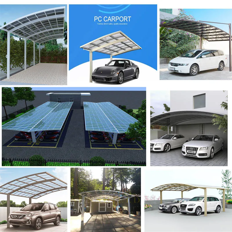 polycarbonate car tent for garden used