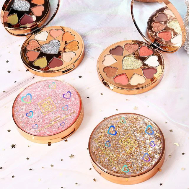 

New cheap Gilt Velvet Fine Powdery Lasting Glitter Eyeshadow Ten-color Makeup Eye Shadow Palette